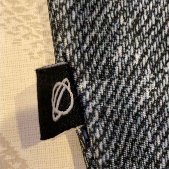 Terez Little Girls Denim Side Laces Print Leggings - Picture 3 of 5